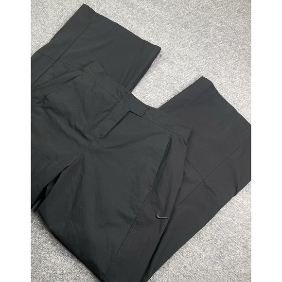Nike Pants - Nike Pants Women's XL Wide Leg Baggy Black‎ Zip Hook & Latch Track Sportswear